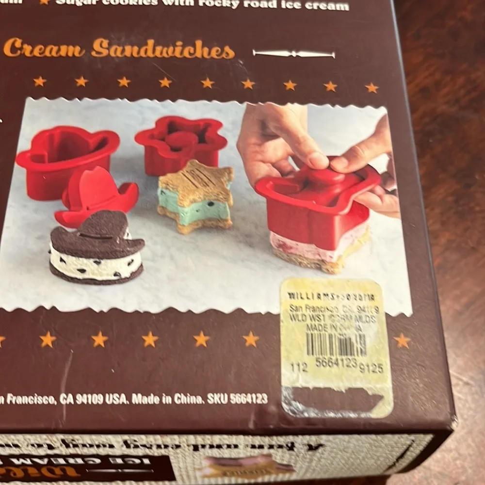 Williams Sonoma, wild West ice cream sandwich molds.